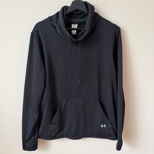 Under Armour Women’s Heat Gear Cowl Neck Black Hoodie Size L